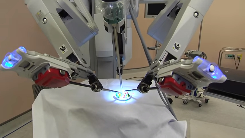 Robot performing surgery