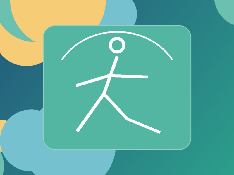 Text-free HealthArena illustration of walking for a beginner fitness plan