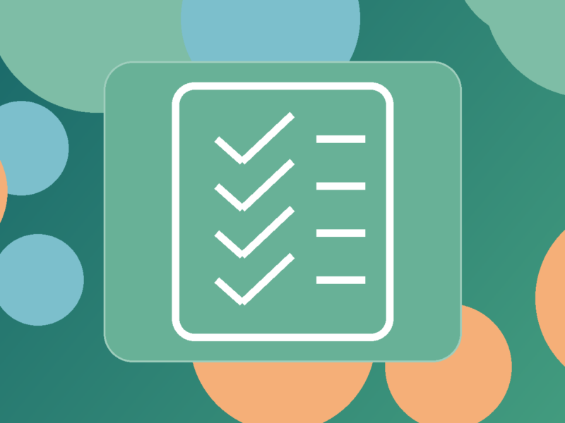 Text-free HealthArena illustration of a checklist for preventive care
